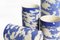 Ceramic Tall Beakers in Speckled and Blue Coloured Clay by Maevo, 2017, Set of 2 2