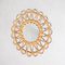 Mid-Century Modern Mirror Bamboo Rattan Handcrafted, 1960s, Image 4