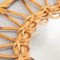 Mid-Century Modern Mirror Bamboo Rattan Handcrafted, 1960s, Image 8
