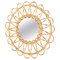 Mid-Century Modern Mirror Bamboo Rattan Handcrafted, 1960s, Image 1