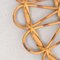 Mid-Century Modern Mirror Bamboo Rattan Handcrafted, 1960s, Image 7