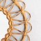 Mid-Century Modern Mirror Bamboo Rattan Handcrafted, 1960s, Image 6