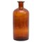 Bouteille d'Apothicaire en Verre Ambré Mid-20ème Siècle, 1950s 1