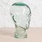 Tête de Sculpture Décorative en Verre, 1970s 2