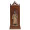 Figurine de Saint en Niche en Bois, 1950s 1