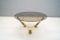 Vintage Brass & Smoked Glass Coffee Table by Knut Hesterberg, Image 3