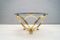 Vintage Brass & Smoked Glass Coffee Table by Knut Hesterberg 2