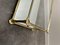 Vintage Couchtisch aus verspiegeltem Messing, Frankreich, 1980er 4