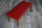 Scandinavian Red Leatherette Bench, 1970s, Image 17