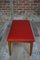 Scandinavian Red Leatherette Bench, 1970s 11