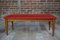 Scandinavian Red Leatherette Bench, 1970s 9