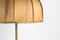 Vintage Copper Floor Lamp with Wooden Shade 3