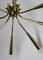 Italian Eight-Light Sputnik Brass Ceiling Light, 1950s 11