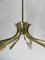 Italian Eight-Light Sputnik Brass Ceiling Light, 1950s 8