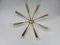 Italian Eight-Light Sputnik Brass Ceiling Light, 1950s 4