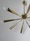 Lámpara de techo Sputnik italiana de ocho luces, años 50, Imagen 5