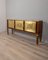 Vintage Italian Sideboard in Wood, Brass and Marble, 1940s 4