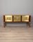 Vintage Italian Sideboard in Wood, Brass and Marble, 1940s 1