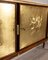 Vintage Italian Sideboard in Wood, Brass and Marble, 1940s 9