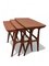 Nesting Table in Teak by Johannes Andersen for CFC Silkeborg, Denmark, 1960s, Set of 3, Image 3