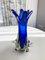 Blau Murano Glass Vase from Fratelli Toso, 1970s, Image 2