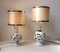 Vintage Perforated Danish Pottery Table Lamps by Michael Andersen, Set of 2 2