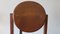 Mesa de comedor y sillas brutalistas Mid-Century de teca y acero patinado. Juego de 7, Imagen 8