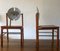 Mesa de comedor y sillas brutalistas Mid-Century de teca y acero patinado. Juego de 7, Imagen 2