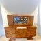 Art Deco Buffet with Olive Wood Veneer and Extendable Marble Worktop, 1922 14