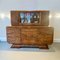 Buffet Art Deco con impiallacciatura in legno di ulivo e piano di lavoro allungabile in marmo, 1922, Immagine 12