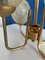 Suspension Vintage en Laiton et Egg Globe en Verre Doré, 1950s 4