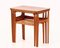 Teak Nesting Tables with Cane Webbing by Erling Torvits for Heltborg Møbler, 1950s, Set of 3 2