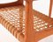 Teak Nesting Tables with Cane Webbing by Erling Torvits for Heltborg Møbler, 1950s, Set of 3 5