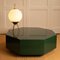 Table Basse Octogonale en Bois Laqué Vert, 1970s 9