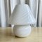 Mid-Century Modern Italian Swirl Murano Glass Mushroom Table Lamp, 1970s, Image 1