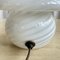 Mid-Century Modern Italian Swirl Murano Glass Mushroom Table Lamp, 1970s, Image 11