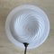 Mid-Century Modern Italian Swirl Murano Glass Mushroom Table Lamp, 1970s, Image 12
