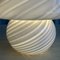 Mid-Century Modern Italian Swirl Murano Glass Mushroom Table Lamp, 1970s, Image 6