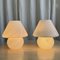 Mid-Century Modern Italian Swirl Murano Glass Mushroom Table Lamp, 1970s, Image 4