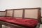 Walnut and Vienna Straw Sofa with Chairs,18th Century, Set of 3, Image 5