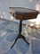 Neoclassical Octagonal Tripod Side Table in Walnut, 1950s, Image 5
