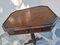 Neoclassical Octagonal Tripod Side Table in Walnut, 1950s, Image 6