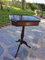 Neoclassical Octagonal Tripod Side Table in Walnut, 1950s, Image 4