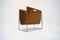 Leather & Chrome Magazine Rack from Brabantia, 1970s, Image 7