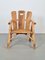 Vintage Brutalist Chair Wood Armchair, France, 1980s, Image 7