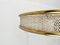 Mid-Century German Metal, Mesh and Glass Plafoniere Ceiling Lamp, 1960s 7