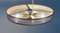 Mid-Century German Metal, Mesh and Glass Plafoniere Ceiling Lamp, 1960s 23