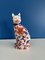 Vintage Chinese Porcelain Imari Cat Statue 3