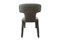 Instinto Dining Chair in Gray Bouclé by Moanne 3