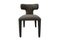 Instinto Dining Chair in Gray Bouclé by Moanne 1